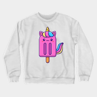 Cute Unicorn Popsicle Crewneck Sweatshirt